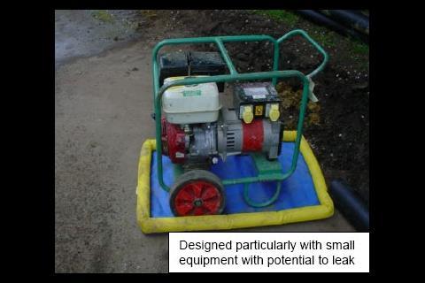 Drip tray: designed particularly with small equipment with potential to leak